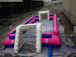 RB10021-1（12x6m） Inflatable Pink Giant PVC Football Games Playground For Fun