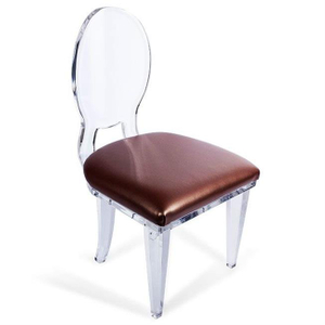 Acrylic Writing Chair Lucite Royal Chair Living Room Children Table Chair