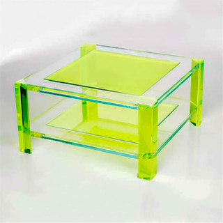 Colorful Living Room Acrylic Coffee Table Clear Tea Table Design Classic Coffee Table