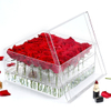 Transparent Custom Acrylic Luxury Flower Gift Box Clear Acrylic Flower Box