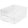 New Creative Clear Acrylic Transparent office magazine file Storage Holder Box Stackable Brochure Holder