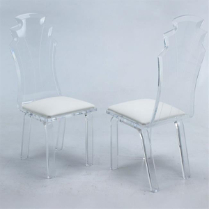 Elegant Acrylic High Chair Living Room Cafe Chair Tiffany Chair