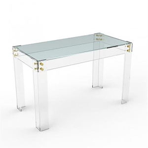Alibaba Hot Selling Acrylic Dining Table Dining Room Furniture Mirrored Dining Table