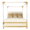 Luxury New Design Queen Size Bed Italian Design Acrylic Bed Frame Plexiglass Bedroom Furniture 