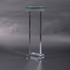 Square Bottom Clear Acrylic Display Shelf Art Exhibition Display Stands