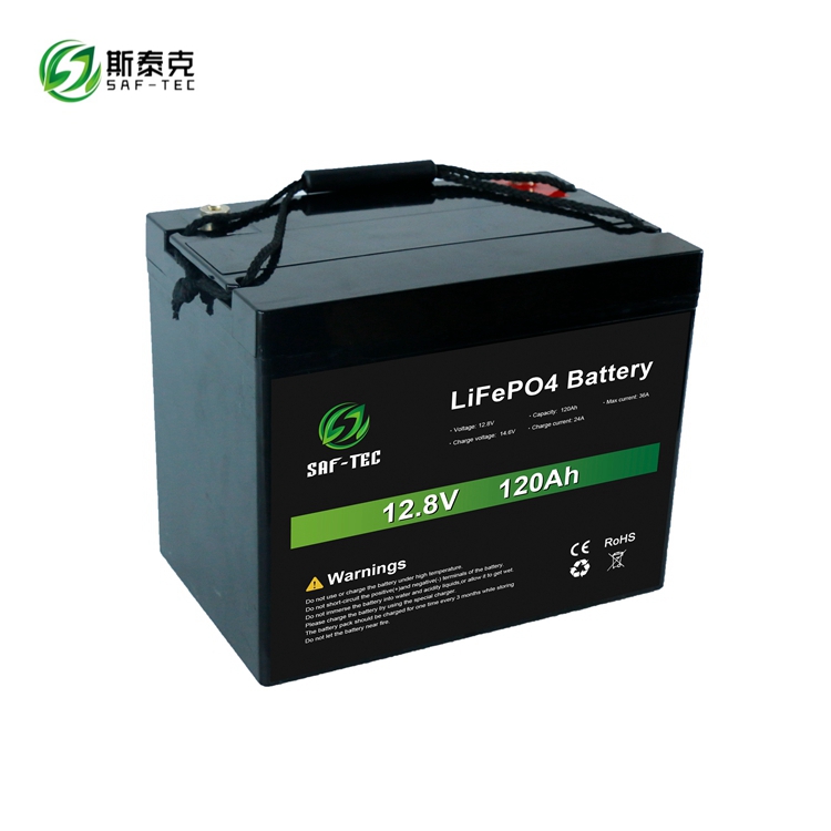 STC12-120S 12.8V 120AH Long Life Deep Cycle Solar Battery For Solar Panel System LiFePO4 Battery