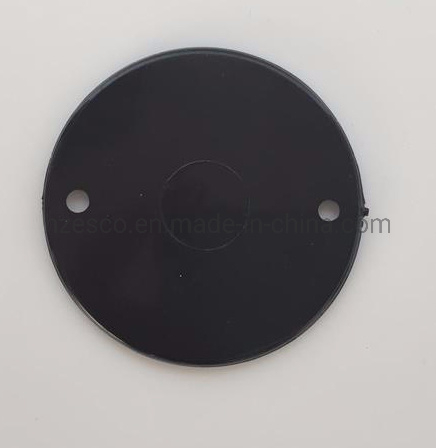PVC Round Circular Junction Cover 65mm White and Black 85mm