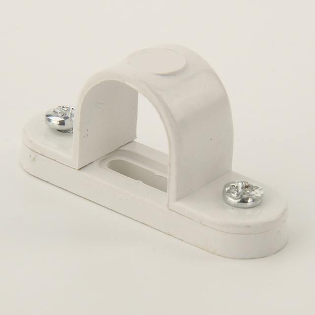 Customized Saddle PVC Clamps Camp Fitting Pipe White and Black Clip