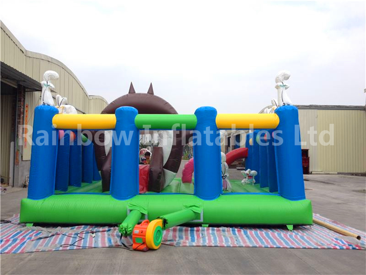 RB4083（6x6m） Inflatable Jungle Animal Theme Playground For Kids