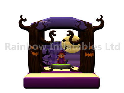 RB01143（4x4.5m）Inflatable Halloween Theme Witch bouncer for Kids