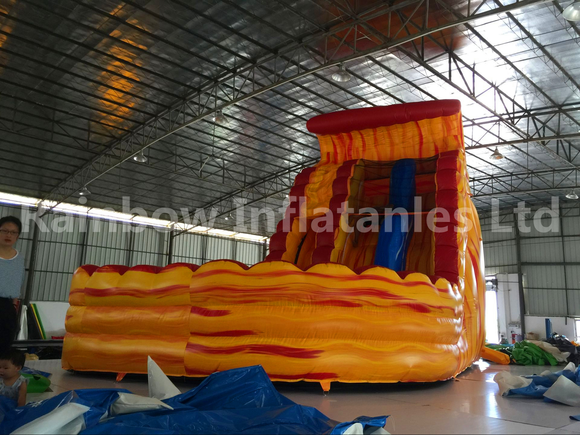 RB6083（4.5x7m） Inflatable Commercial Grade PVC Tarpaulin Water Slide Used In Water Park