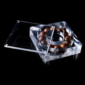 Wholesale Bracelet Organizer Small Clear Plexiglass Jewelry Display Box With Lid