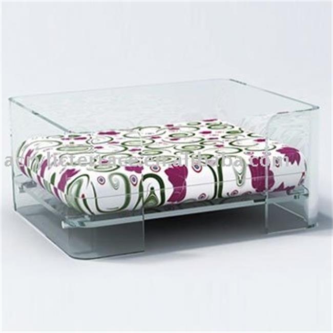 Eco-Friendly Colorful Pet Kennel Cheap Round Beds Transparent Bed for Dog