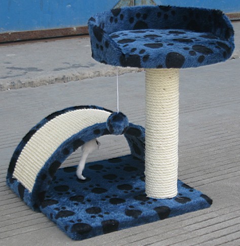 Cat Post Tree Scratcher Furniture Play House Pet Bed Kitten Toy