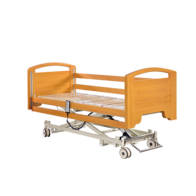 New Arrival Wooden Medical Elderly Patient Nursing Room Hospital Furniture Clinic Rotating Home Care Bed