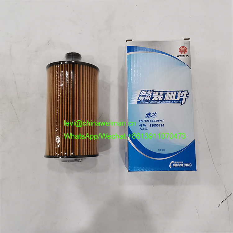 Weichai Diesel Engine WP6G220E330 Spare Parts Oil Filter Element 13055724