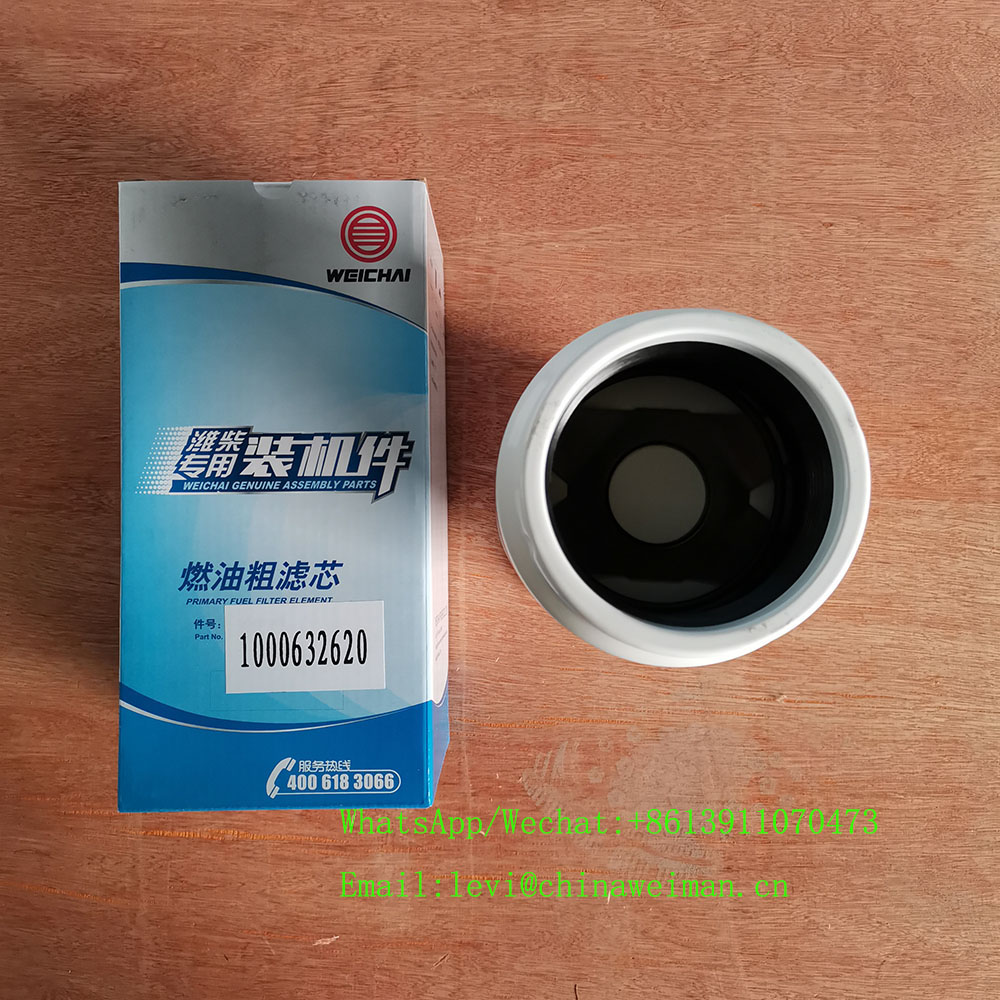 Weichai Diesel Engine Spare Parts Primary Fuel Filter Element 1000632620