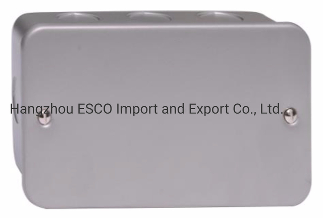 Metal Cald 2 Gang Electrical Switch Metal Box