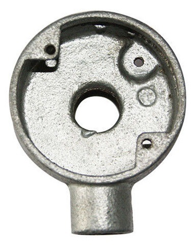 Back out Malleable Junction Box Conduit Pipe Fitting Through Tee Intersection