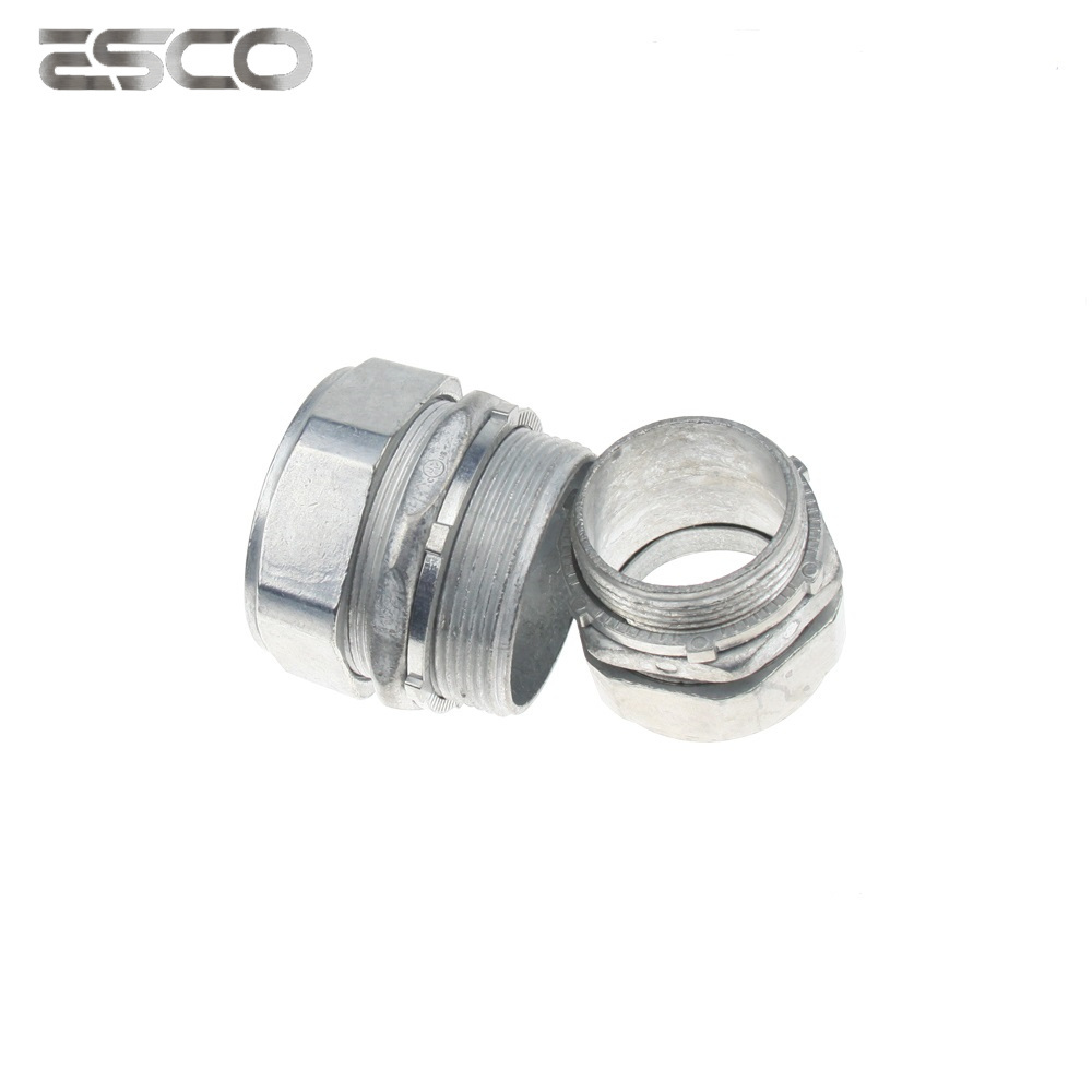 Zinc Die Cast IEC61386 Coupling Steel Pipe Fitting Connector with High Quality