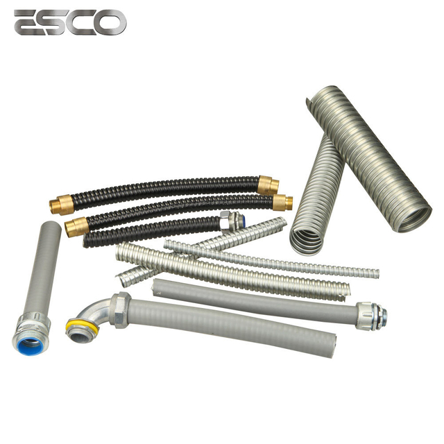 Grey Grey/Black Conduit Flexible Tube PVC Coated with High Quality