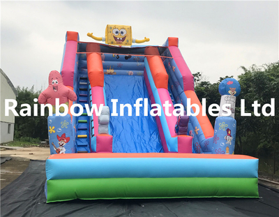 RB6017(8x5.5x7m) Inflatables happy Sponge Bob Slide