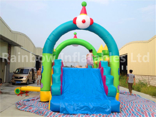 RB5002(8.5x4.4x3m) Inflatable Funny Clown Obstacle Course For Commercial Park