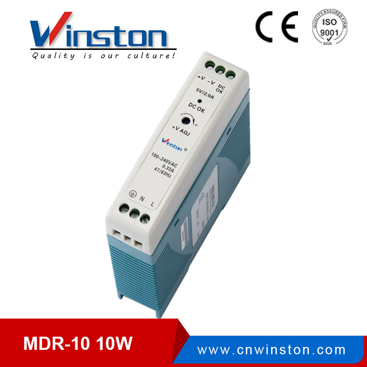 Fuente de alimentación de interruptor de riel din Winston MINI tipo MDR-10-5V 10W