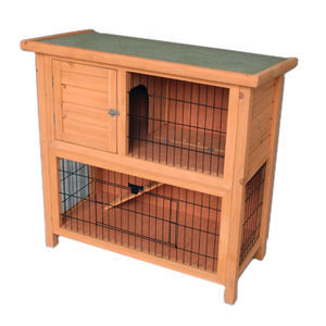 2 Story Wooden Rabbit Hutch House
