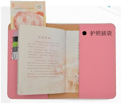 PVC Vinyl PU Grain Leather Passport Holder
