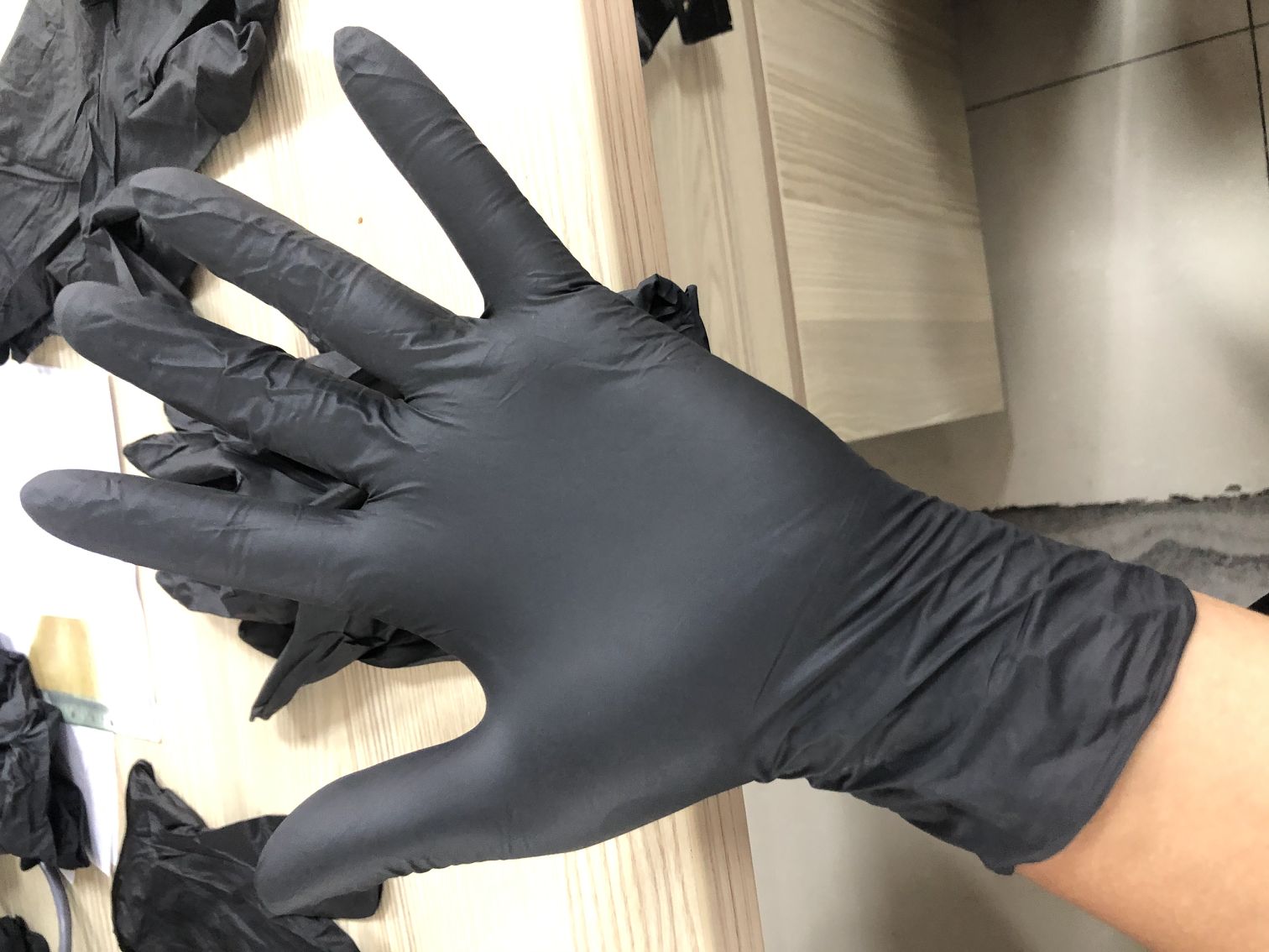 Industrial Nitrile Disposable Gloves,Powder Free, Food Grade Gloves,Latex Free, Box/100