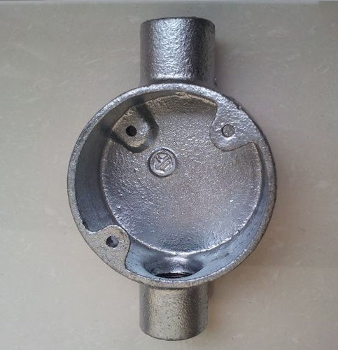 Hot DIP Conduit Fittings 2 Way Through Malleable Junction Boxes