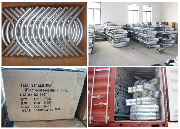 High Performance Carbon Steel Pipe Fittings 90 Degree EMT Elbow