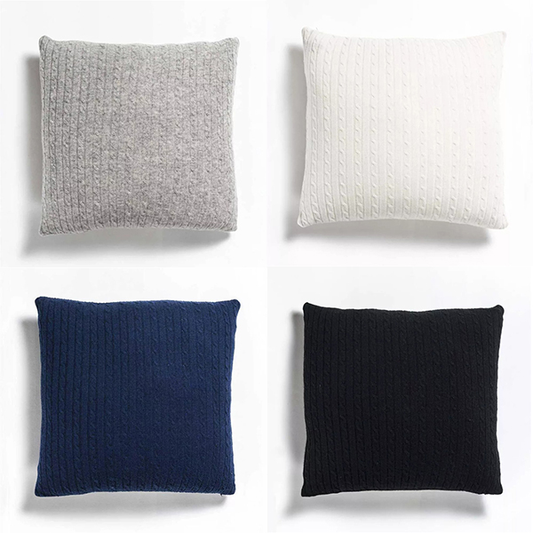 Pure Cashmere Cable Knit Pillowcase Pure Cashmere Cable Knit tyynyliina