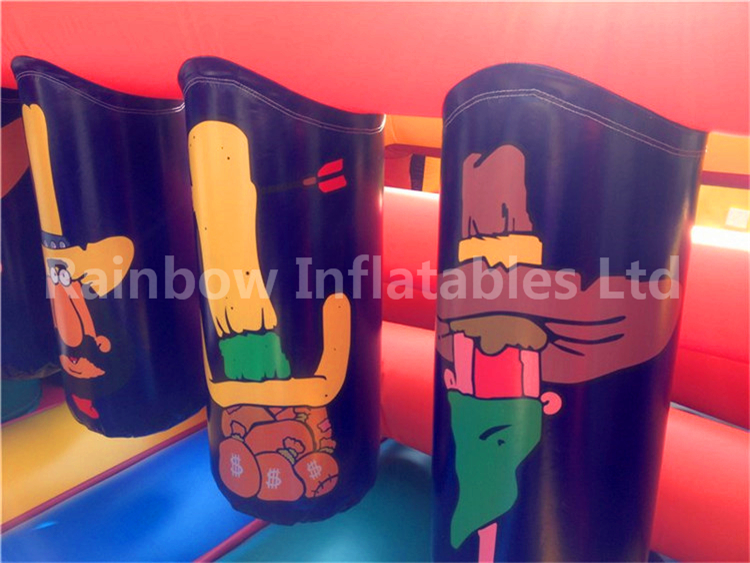 RB5037（13x4m）Inflatable Commercial Kids Obstacle Course For Sale,Inflatable Castle Obstacle Slide