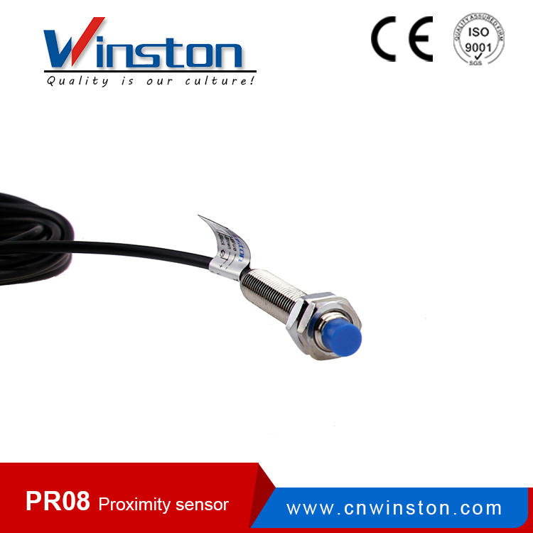 PR08 NPN PNP Flush Sensor de interruptor de proximidad de tipo conector sin descarga