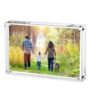 New Arrival Desktop Acrylic Picture Holder Transparent Landmark Photo Frame Kids Photo Frame