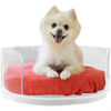 Colorful Pet Lounge Studios Round Pet Bed Acrylic Kennel