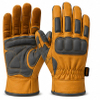 Rig work gloves Heavyduty work gloves goatskin with A4 level and TPR back 