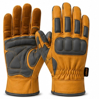 Rig work gloves Heavyduty work gloves goatskin with A4 level and TPR back 