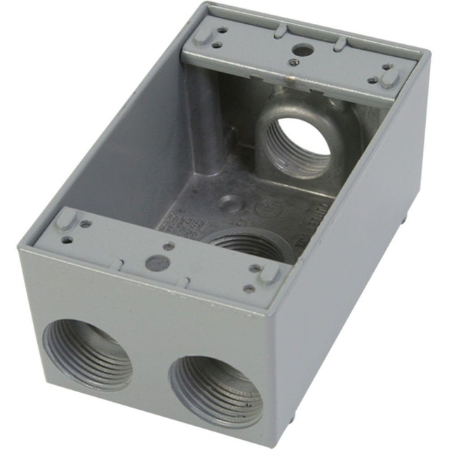 Aluminum Weatherproof Box One Gang Boxes Fsb 4 Hole Fsb50-4 Fsb75-4