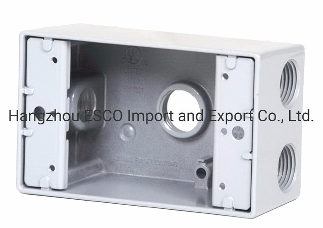 1/2"/3/4" Electrical One Gang Weatherproof Aluminum Box