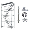 Painted/Galvanized Hotel Building Be Ordered Scaffolding System Construction Metal Scaffold Set OEM