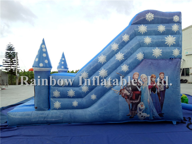 RB08007(5.4x3.5x4m) Inflatable Popular Frozen Theme Water Slide For Fun 