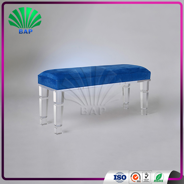 Buy Salon Furniture Waiting Room Sofa Acrylic Piano Bench With