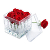 Clear Rose Box Handmade Acrylic Gift Rose Flower Box For Sale