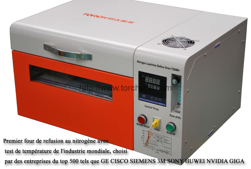 Four de refusion sans-plomb au Nitrogen avec testeur de température T200N+
