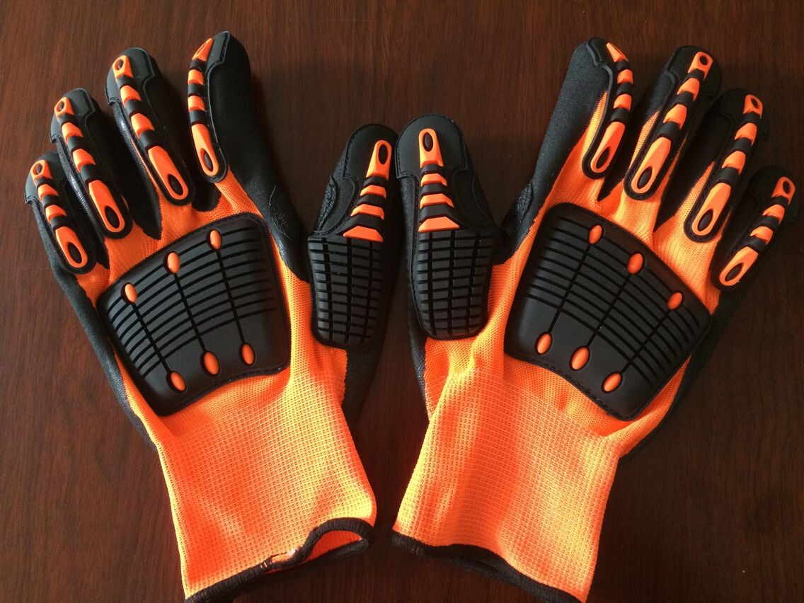 TPR NITRILE SANDY FINISH CUT RESISTANCE GLOVES