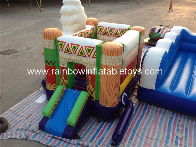 RB1058（3.8x2m） Inflatables Small Customized Size Egypt Theme Bouncer Combo 