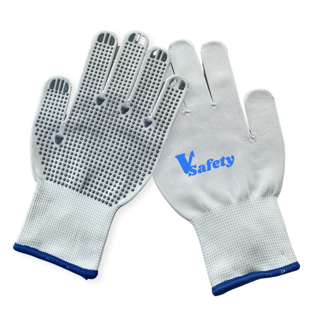 PVC DOTTED SAFETY WORK GLOVES 
